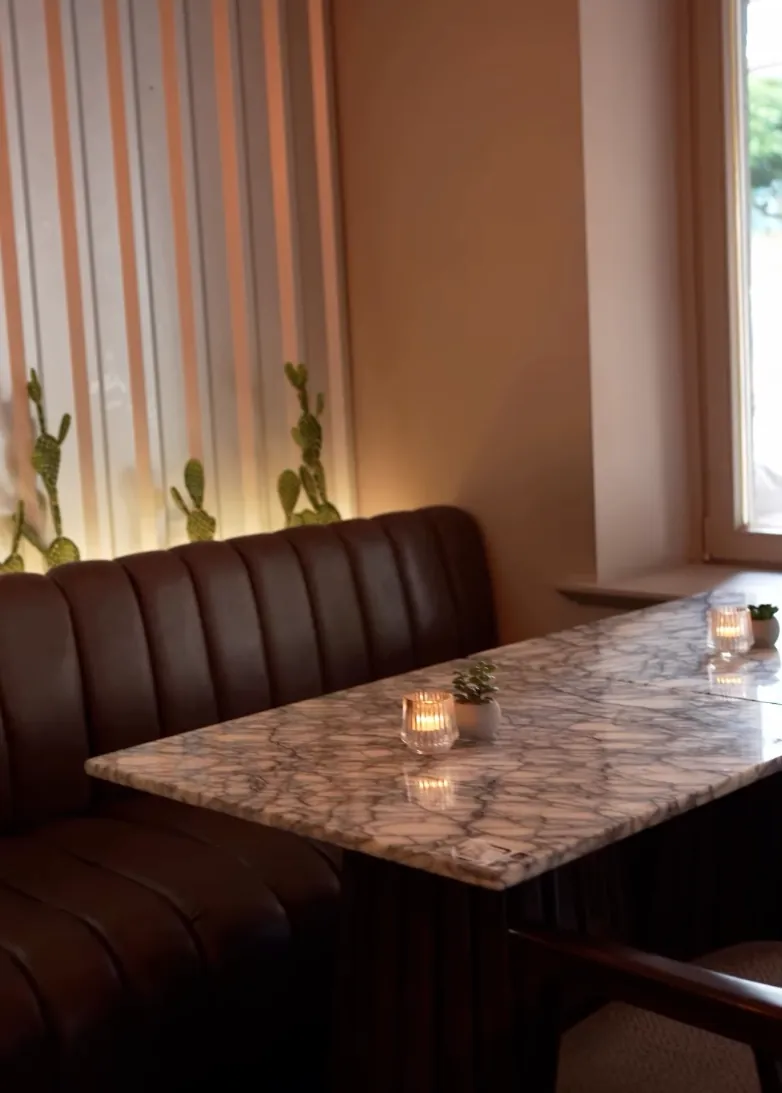 Stimmungsvolle Aufnahme aus der Lounge